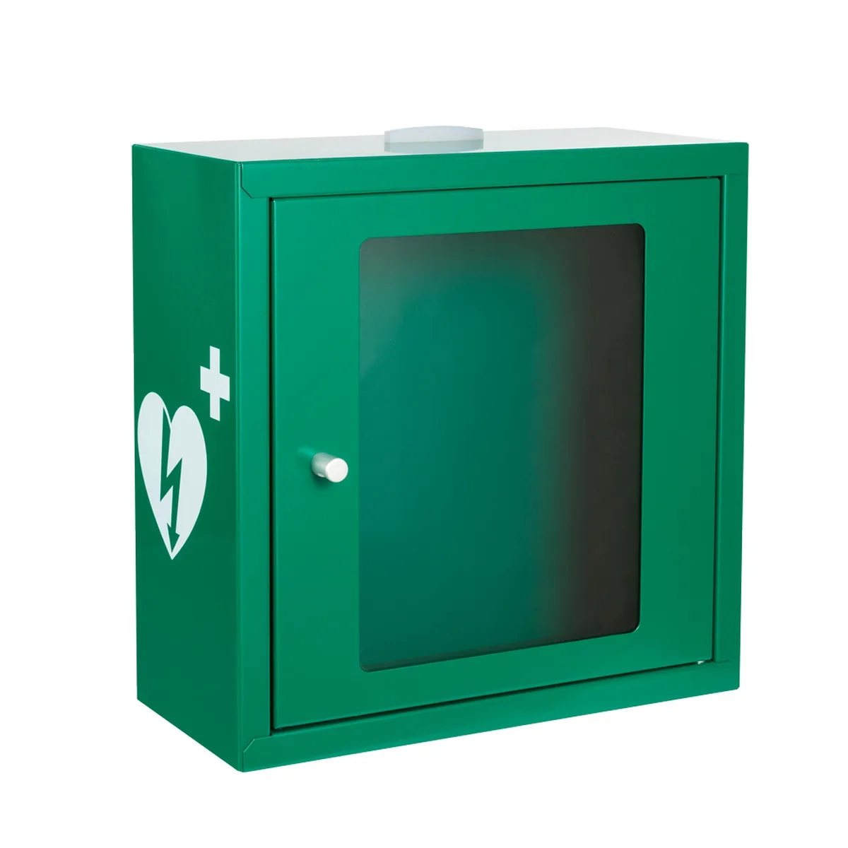 Szafka na defibrylator ASB 1020 Audio LED Magnet (zielona), 37 × 37 × 17 cm