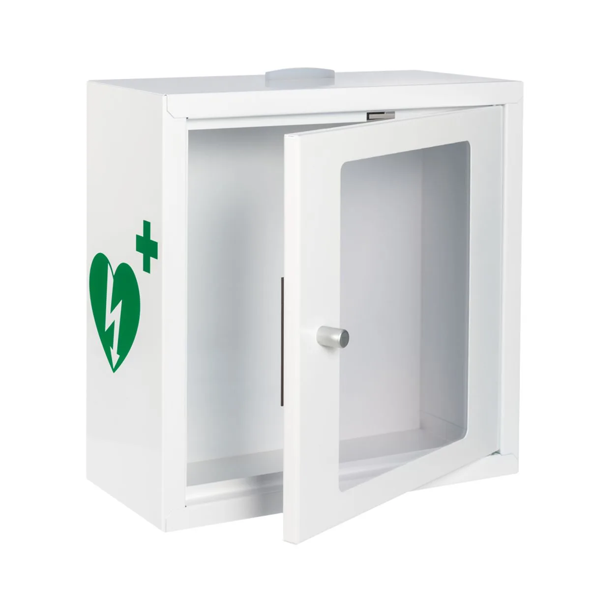 Szafka AED Safety Box 2020 Audio LED Magnet (biała, logo ILCOR, 30 × 30 × 13 cm)