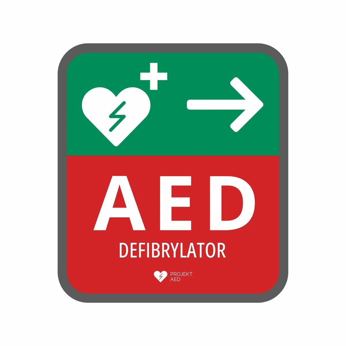 Tablica kierunkowa AED